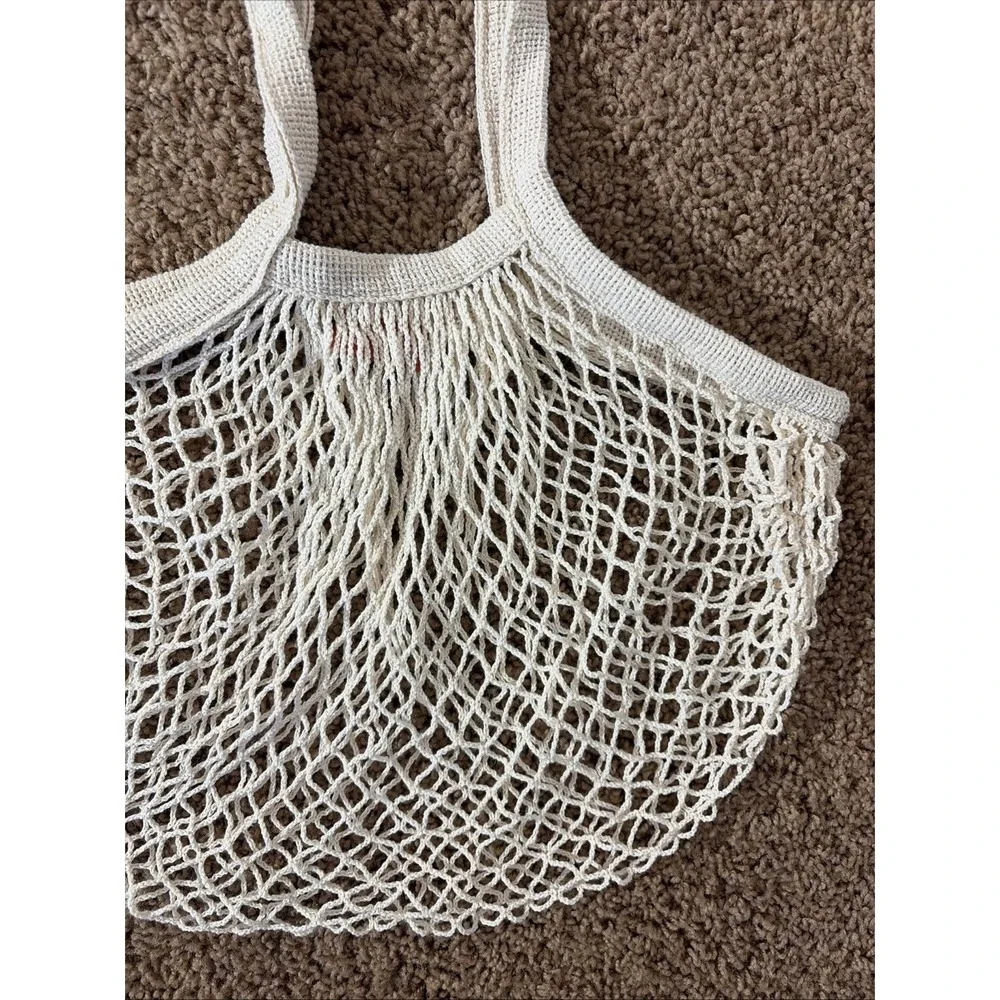 Recess Pickleball Open Top Organic Cotton Net Court‎ Carry Tote Bag